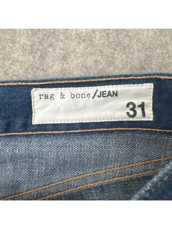 Rag & Bone Ex Boyfriend Jeans Womens 31 Doris Wash Distressed Raw Hem - Picture 3 of 14